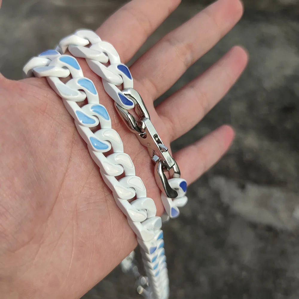 Dual Tone Cuban Bracelet