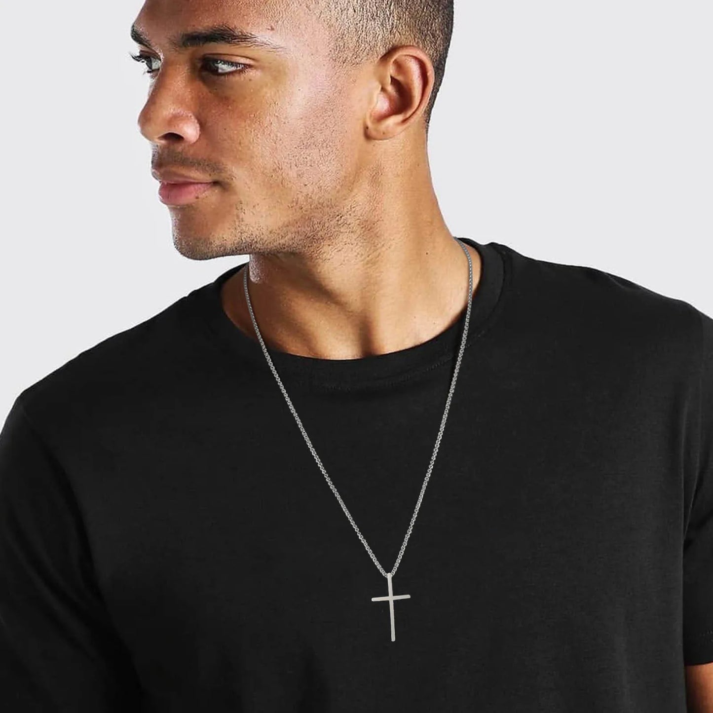 Cross Pendant Rope Chain