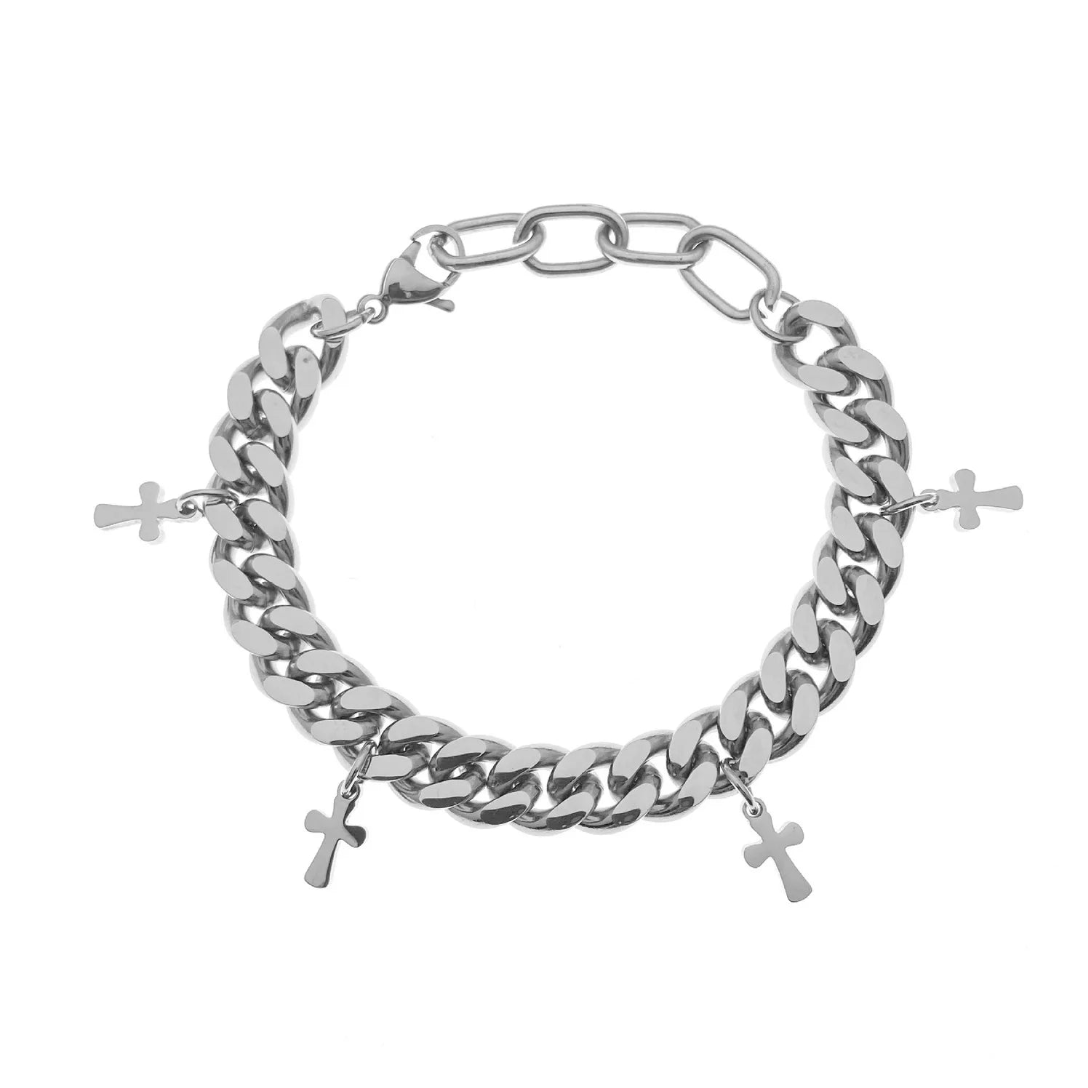 Cross Cuban Bracelet